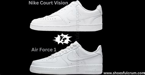 nike court vision low vs air force 1 difference|nike ebernon vs court vision.